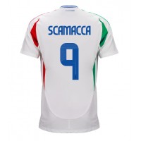 Camisa de time de futebol Itália Gianluca Scamacca #9 Replicas 2º Equipamento Europeu 2024 Manga Curta
